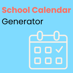 School Calendar Generator